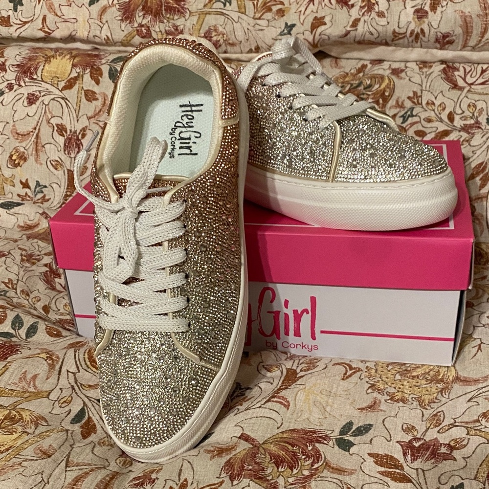 Sparkle Sneakers - Gold and Silver